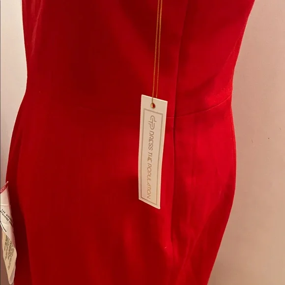 strapless open back dress Petite Studio's Carly Dress in Red Floral main image 1